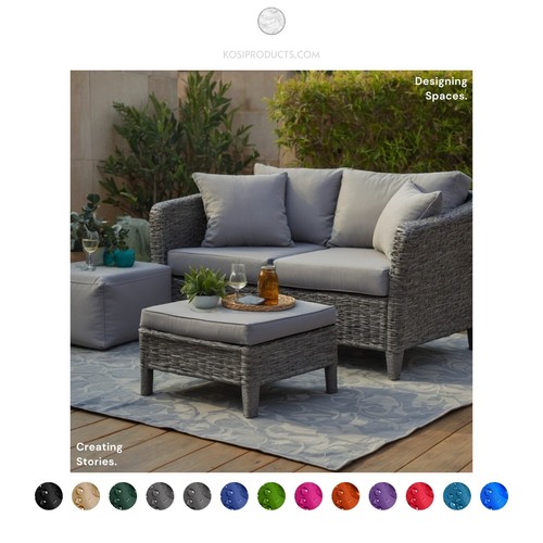 Rattan patio furniture sofa - rattan,